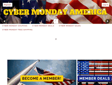 Tablet Screenshot of cybermondayamerica.com